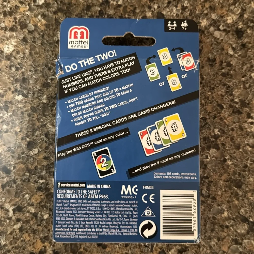 NEW DOS Card Game (from the makers of Uno)
